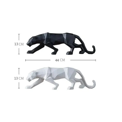 Avelena | Strenges Schwarz-Weiß Panther Figuren