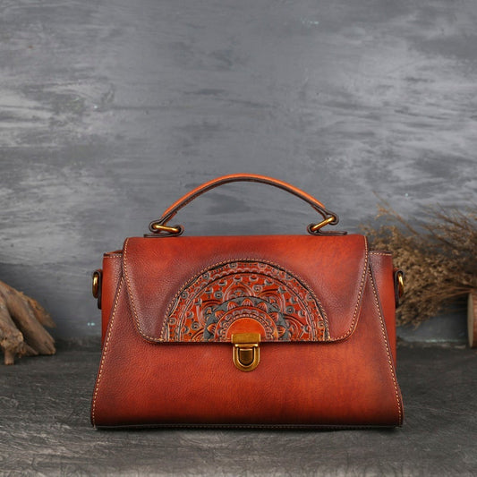 Avelena | Vintage geprägte Handtasche