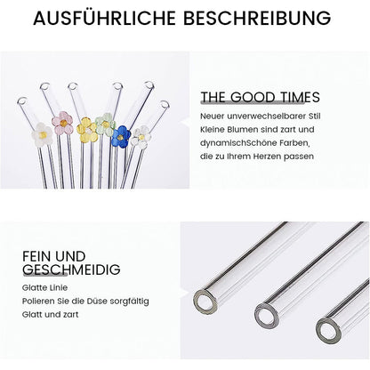 Avelena | Strohhalme aus farbigem Glas
