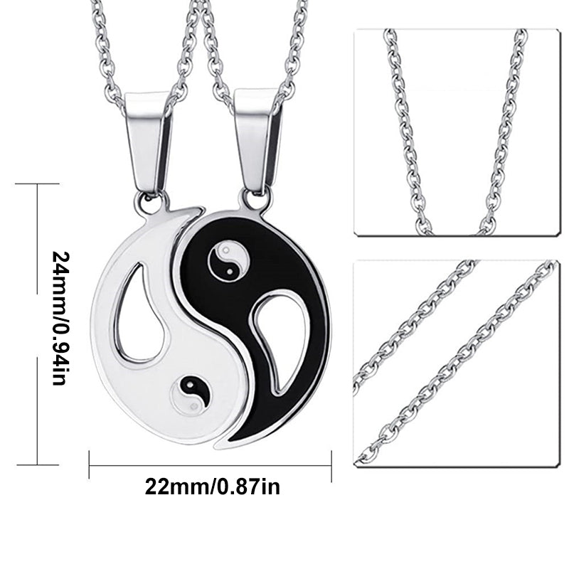 Avelena | Yin Yang Anhänger Halskette
