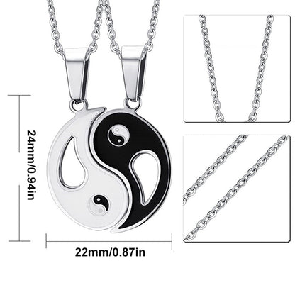 Avelena | Yin Yang Anhänger Halskette