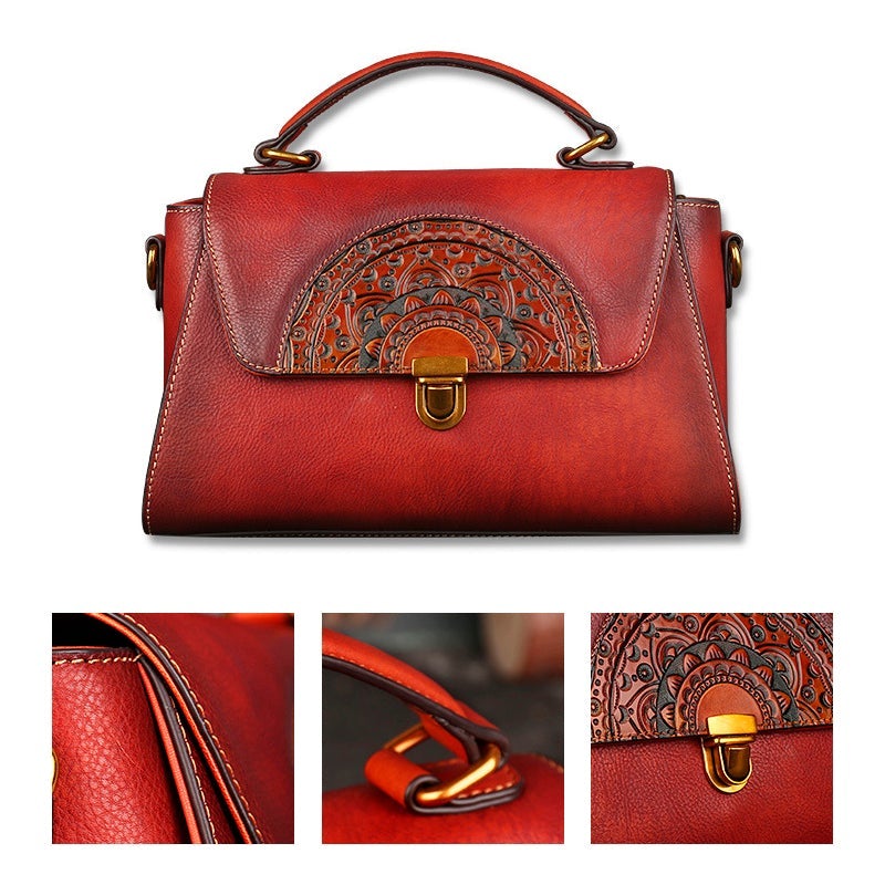Avelena | Vintage geprägte Handtasche