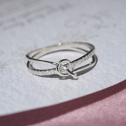 Avelena | Tochter Bond Doppel Band Knoten Ring