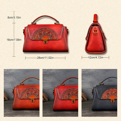 Avelena | Vintage geprägte Handtasche