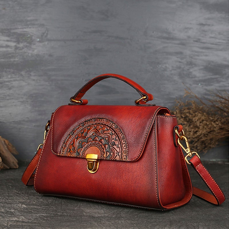 Avelena | Vintage geprägte Handtasche