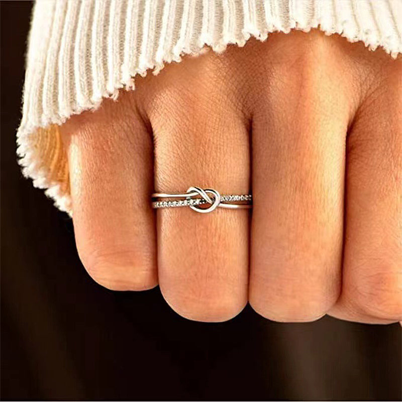 Avelena | Tochter Bond Doppel Band Knoten Ring