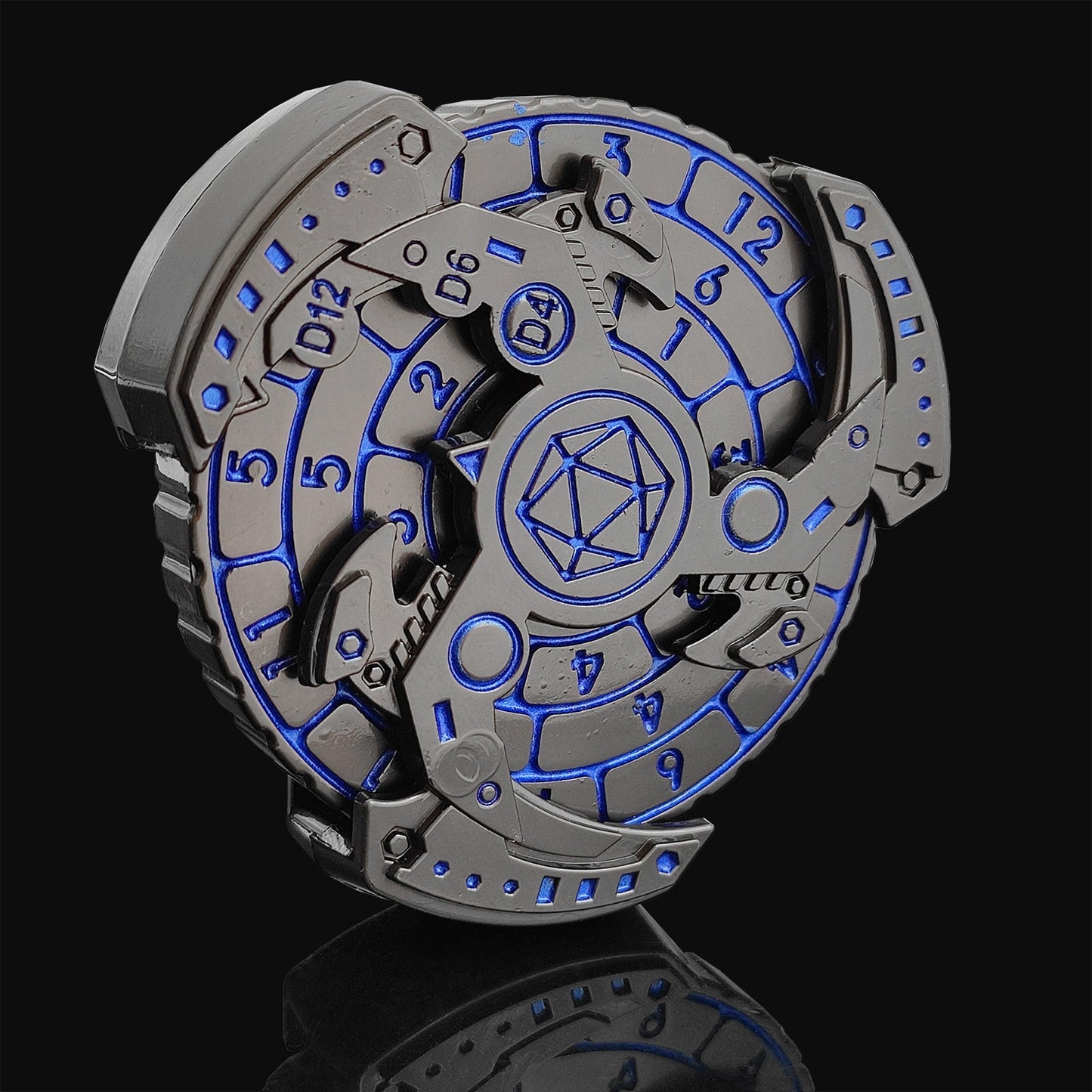 Avelena | 7-in-1 Fidget Spinner Polyhedral Metal Würfel