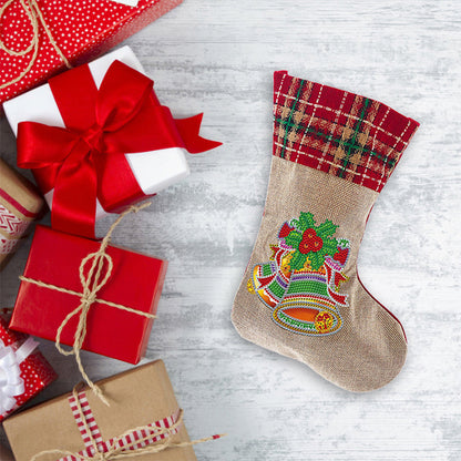 Avelena | Diamantmalerei Weihnachten Strasssocke Stickerei Mosaik Geschenkbeutel