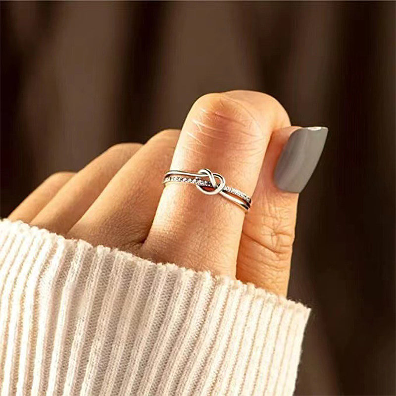 Avelena | Tochter Bond Doppel Band Knoten Ring