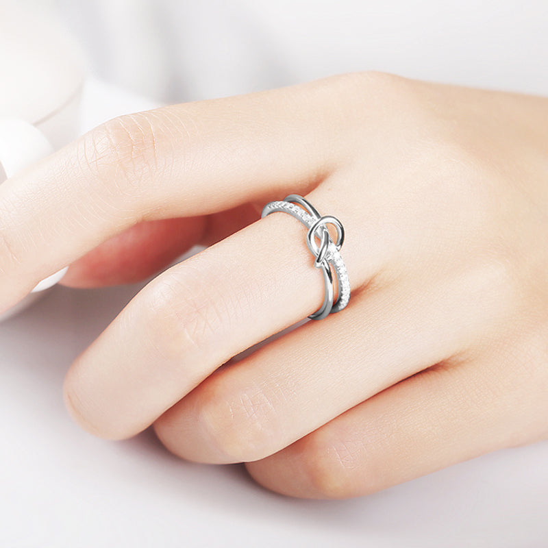 Avelena | Tochter Bond Doppel Band Knoten Ring