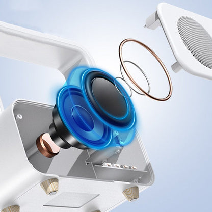 Avelena | 3-in-1 wiederaufladbarer Bluetooth-Lautsprecher mit Uhr & dimmbarem buntem Licht