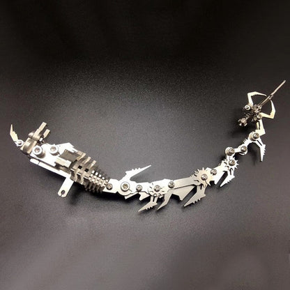 Avelena | 3D Skorpion Edelstahl DIY Metall Bauklötze, für Spaß, Geschenk & Anzeige