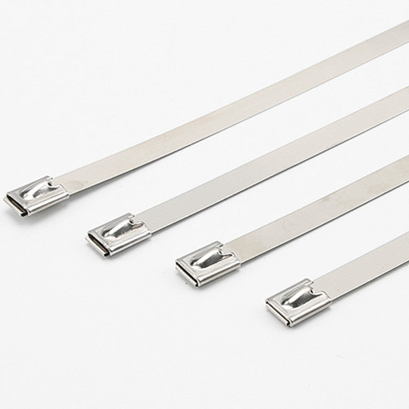 Avelena | Mehrzweck Edelstahl Selbstsperrende KabelbinderÔºå zum Wickeln, Zaun, Outdoor und Überdachung (100 Stück)