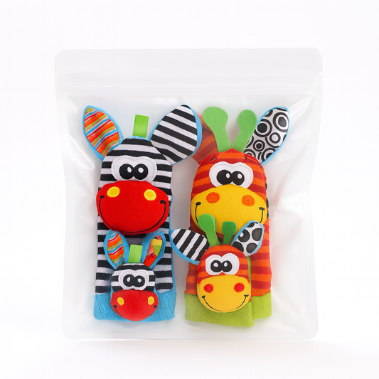 Avelena | Baby Rattle Socks Wrist Toys Set