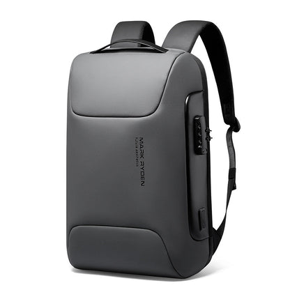 Avelena | Stylischer Rucksack mit großem Fassungsvermögen, mit Kombination Schloss, wasserdichtem Stoff, USB-Anschluss und Diebstahlschutzfächern, für Schule, Pendeln oder Reisen
