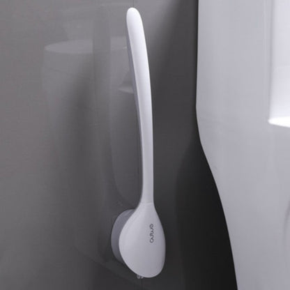 Avelena | Wandmontiertes WC-Bürstenset, mit Halter, weichen Borsten & schraubfreier Installation
