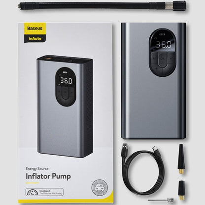 Avelena | Tragbarer wiederaufladbarer Auto-Reifenaufbläser, mit intelligenter digitaler Reifendrucküberwachung & 2400mAh Batterie, für Auto, Fahrrad, Motorrad
