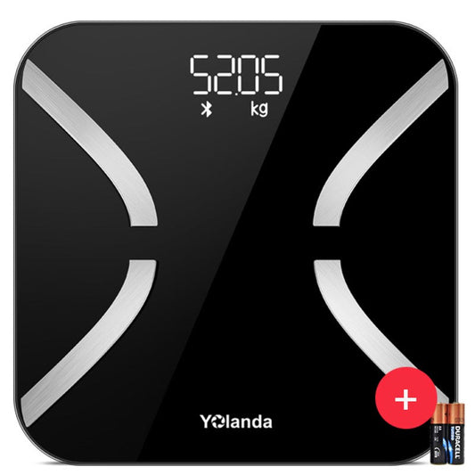 Avelena | Wiederaufladbare Smart Bluetooth Digitale Körperfettwaage, mit Multi-Index-Test, Hochpräzisionssensor und Mehrbenutzermodus
