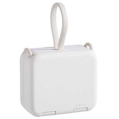 Avelena | 4000mAh tragbare Rückclip-Powerbank, mit Telefonhalter, faltbarem Design & Ladekabel, für gängige Handytypen