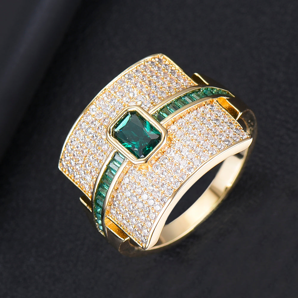 Avelena | Damen Stapelring | Luxus Design | Cubic Zirkonia | Verlobungs- & Statement-Ring