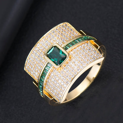 Avelena | Damen Stapelring | Luxus Design | Cubic Zirkonia | Verlobungs- & Statement-Ring