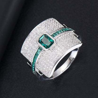Avelena | Damen Stapelring | Luxus Design | Cubic Zirkonia | Verlobungs- & Statement-Ring