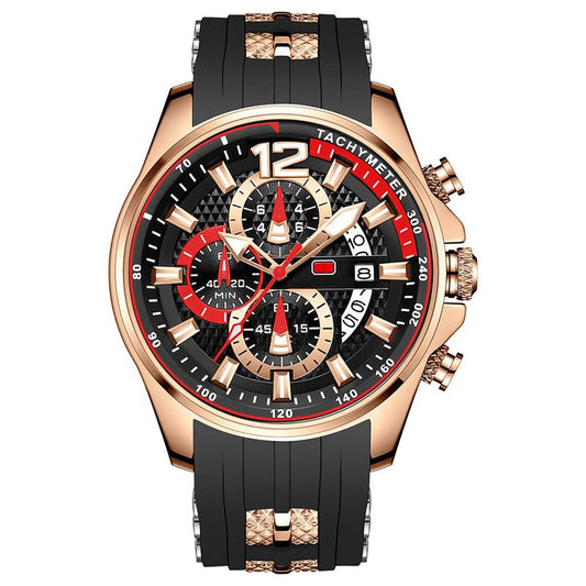 Avelena | Wasserdichte Motorsport-Uhr für Männer mit leuchtend