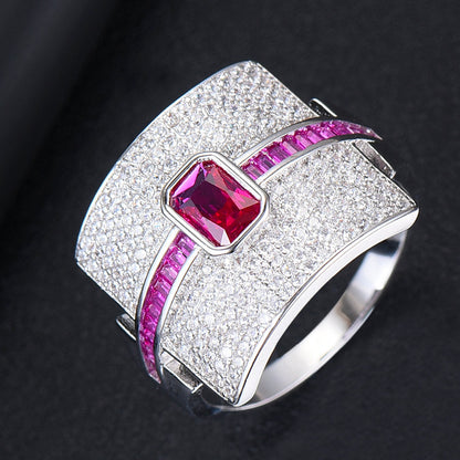 Avelena | Damen Stapelring | Luxus Design | Cubic Zirkonia | Verlobungs- & Statement-Ring
