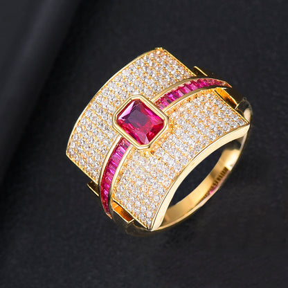 Avelena | Damen Stapelring | Luxus Design | Cubic Zirkonia | Verlobungs- & Statement-Ring