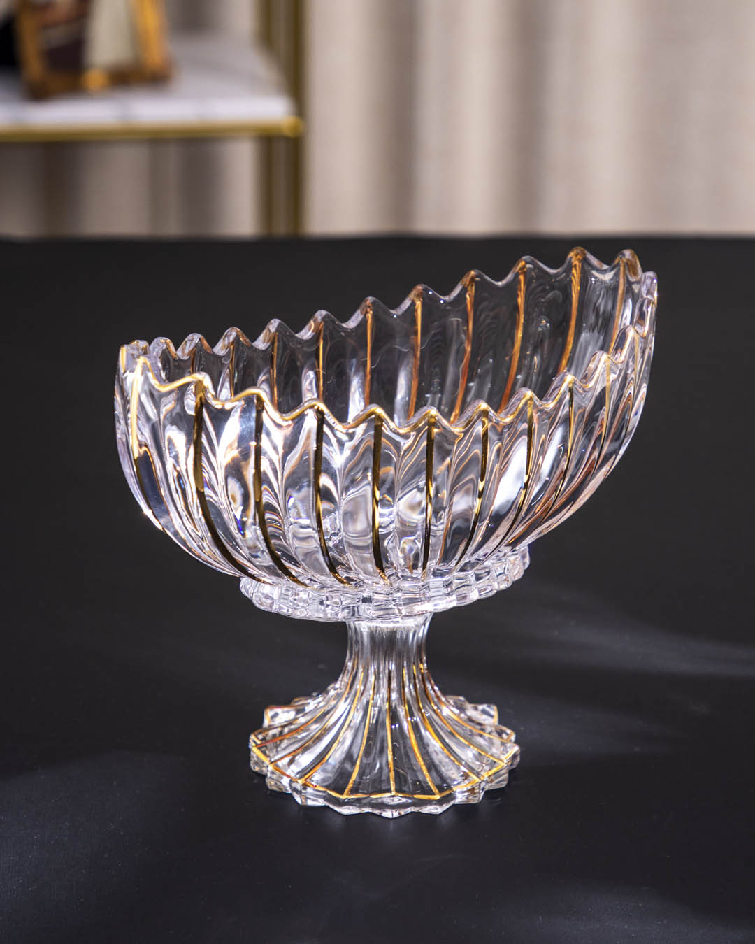 Avelena | Kristallglas Lotus Dekorative Schüssel