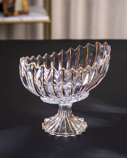 Avelena | Kristallglas Lotus Dekorative Schüssel