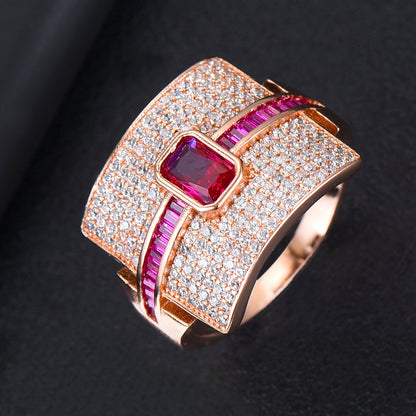 Avelena | Damen Stapelring | Luxus Design | Cubic Zirkonia | Verlobungs- & Statement-Ring