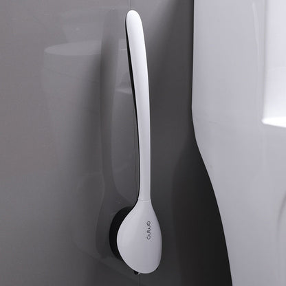Avelena | Wandmontiertes WC-Bürstenset, mit Halter, weichen Borsten & schraubfreier Installation