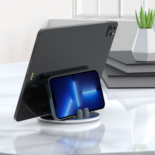 Avelena | Verstellbarer runder vertikaler Laptop-Ständer mit mehreren Steckplätzen, für Laptop, Tablet, Telefon