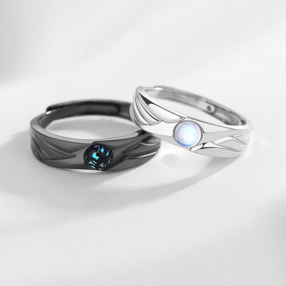 Avelena | 925 Sterling Silber Partner Ringe für Sie und Ihren Partner, Beste Geschenk für den Valentinstag