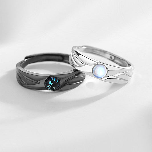 Avelena | 925 Sterling Silber Partner Ringe für Sie und Ihren Partner, Beste Geschenk für den Valentinstag