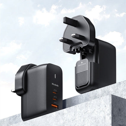 Avelena | 65W Handy-Ladegerät mit 2 USB-C- und 1 USB-A-Anschluss, für Handy und Laptop