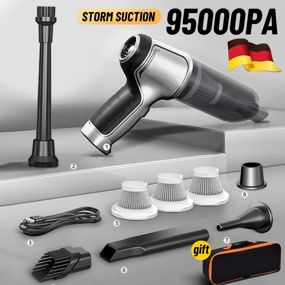 Avelena | DustBlaster | Der leistungsstärkste kabellose Autosauger