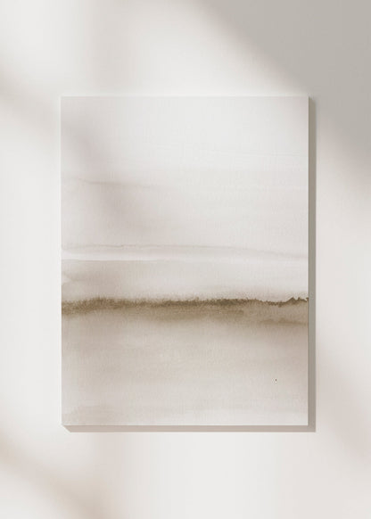 Avelena | Leinwand Aquarell Landschaft N 47 Beige Töne 1/2