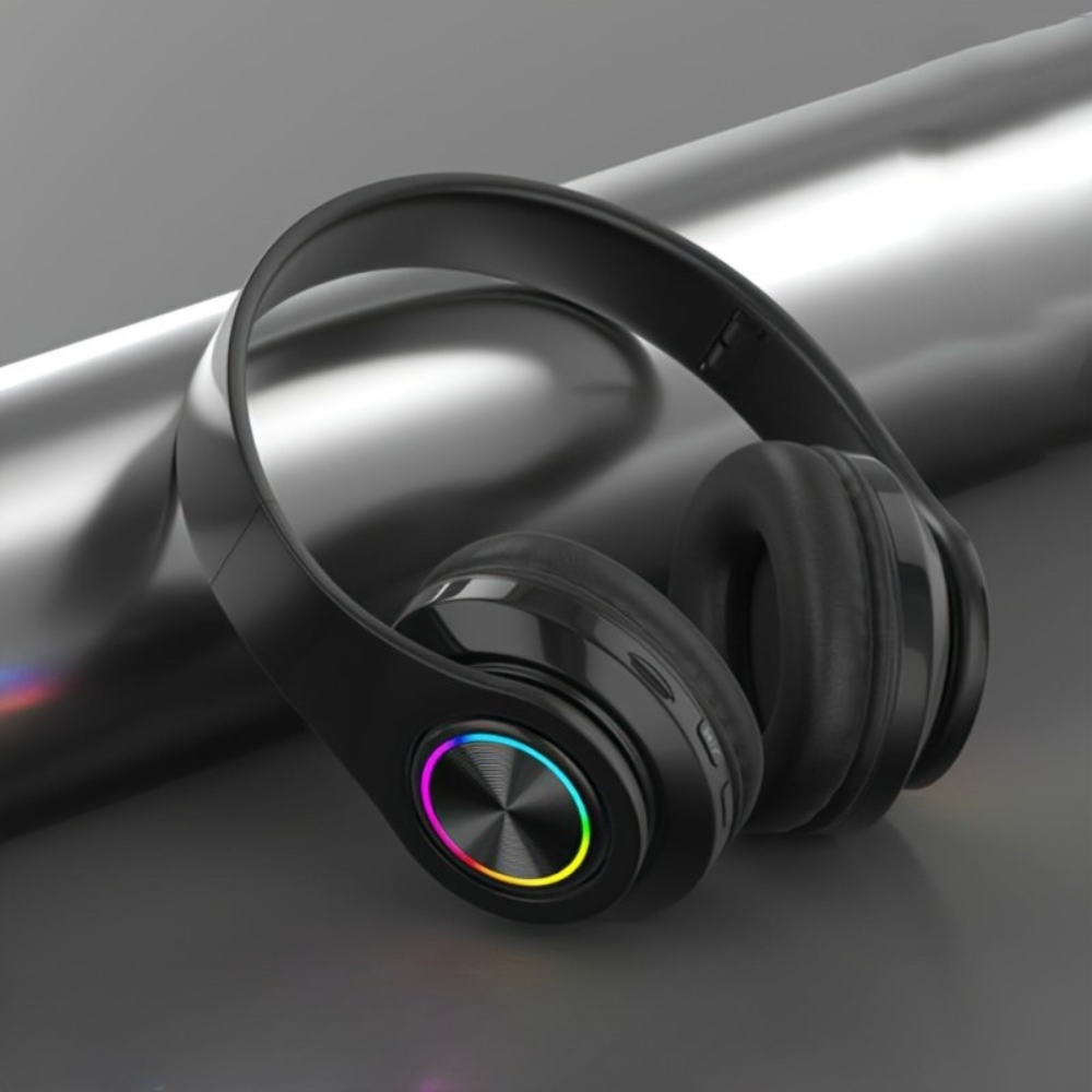 Avelena | Kopfhörer Wireless Over Ear mit LED-Beleuchtung