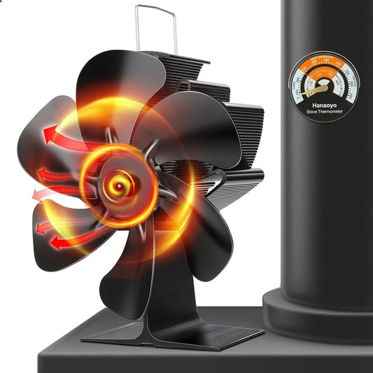 Avelena | ThermoBreeze | Heißbetriebsofenventilator – Lautloser Betrieb, Keine Elektrizität, Effiziente Wärmeverteilung