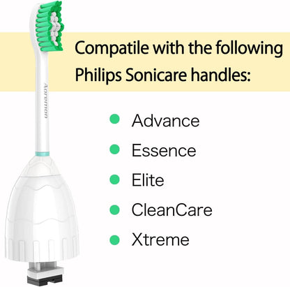 Avelena | Aoremon Ersatzbürstenköpfe Für Philips Sonicare E-Series Essence Hx7022/66 Und Andere Schraub-Auf Elektrische Zahnbürstenmodelle, 6 Paket