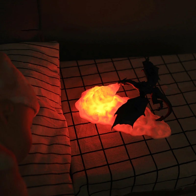 Avelena | 3D-LED-Realistisches Drachenlampen-Nachtlicht