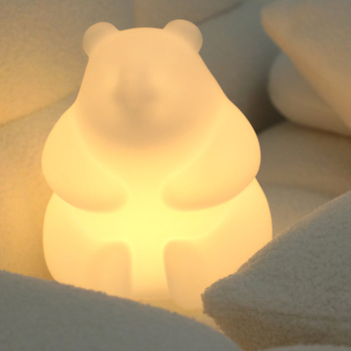 Avelena | Zeitgenössische kreative Bären-PE-LED-Tischlampe für das Wohnzimmer