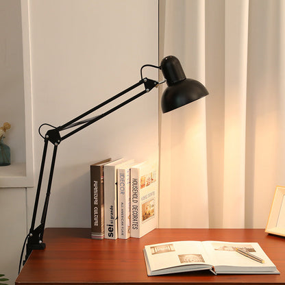 Avelena | Moderne minimalistische ausziehbare Tischlampe mit langem Arm und Clip aus ABS mit 1 Licht für das Schlafzimmer