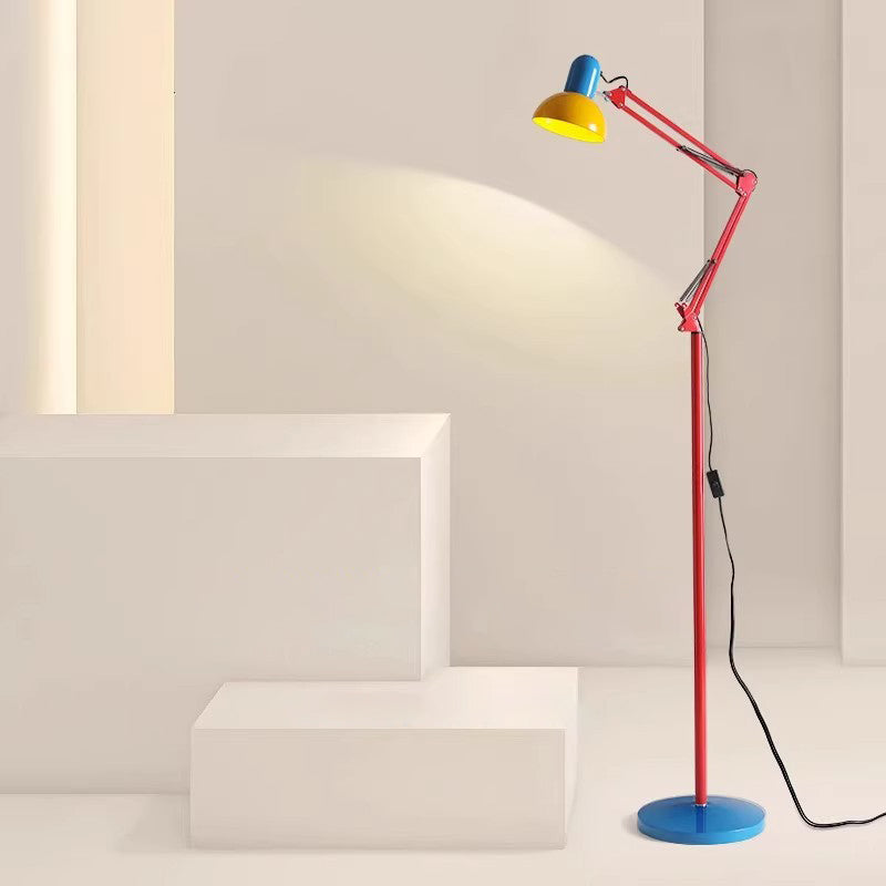 Avelena | Moderne Einfachheit Eisen Halbrund 1-Lampe Stehlampe für Schlafzimmer