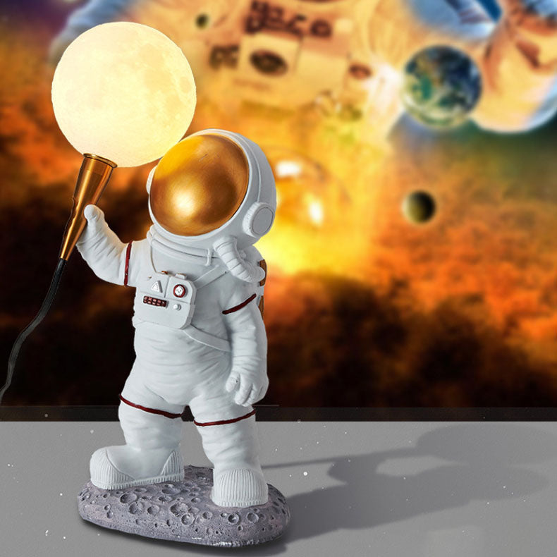 Avelena | CosmoBuddy Astronaut Wandlampe | Kreatives Design | Resin & ABS | LED Schlafzimmerlicht