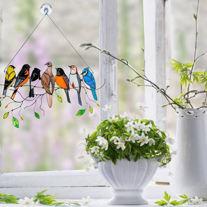 Avelena | Buntglas Vogel Suncatcher - Francia