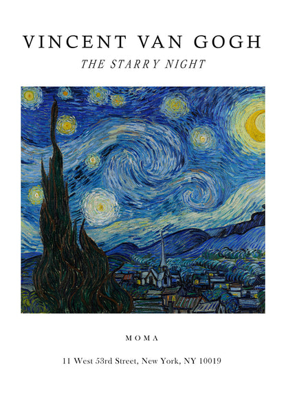 Avelena | Die Sternennacht Ausstellung Weiß - Van Gogh