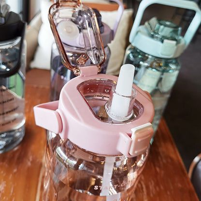 Avelena | Großer Plastikbecher Tragbare Wasserflasche